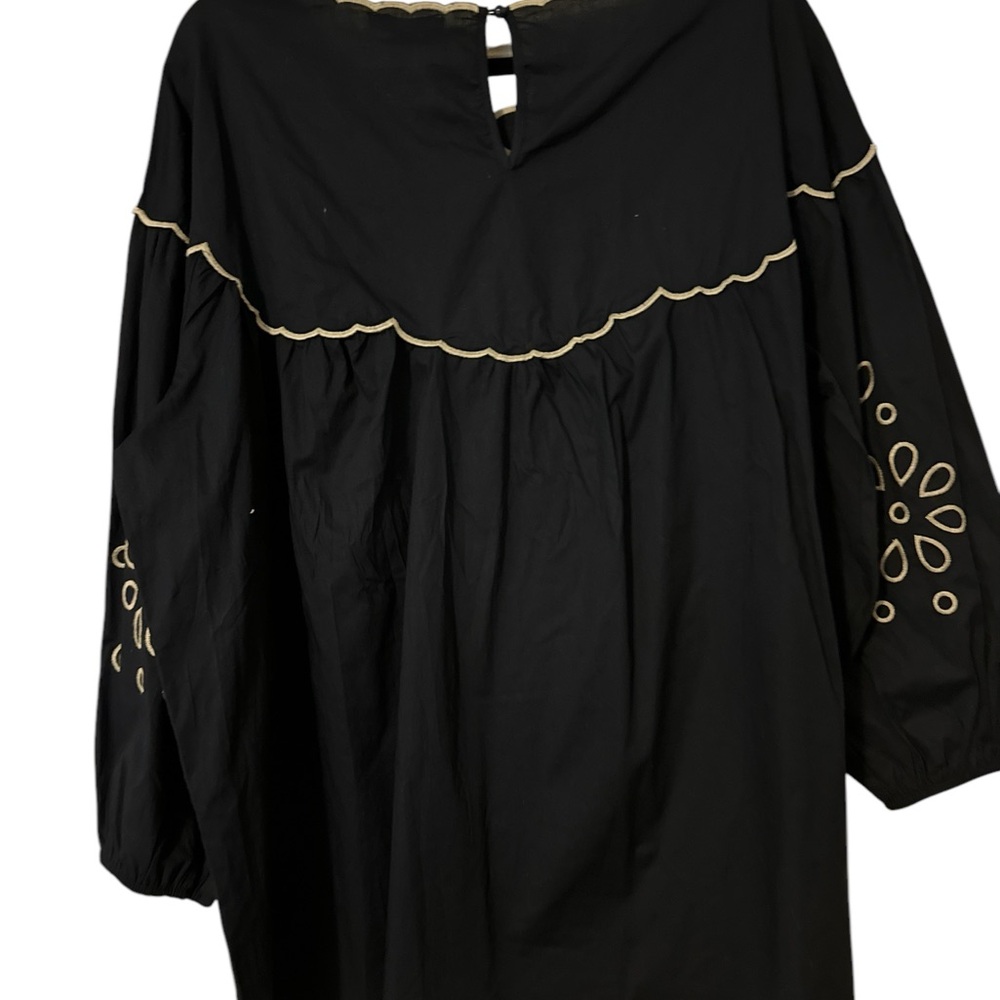 Cato Navy Floral Embroidered Women's Top - Picture 5 of 7